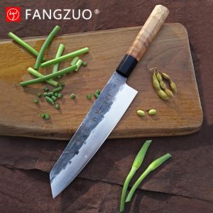 8 inch Japanese Chef Knife Hand forged High Carbon Kiritsuke Shape  8Cr14CoMov 3layer composite Steel Professional Kitchen Knive